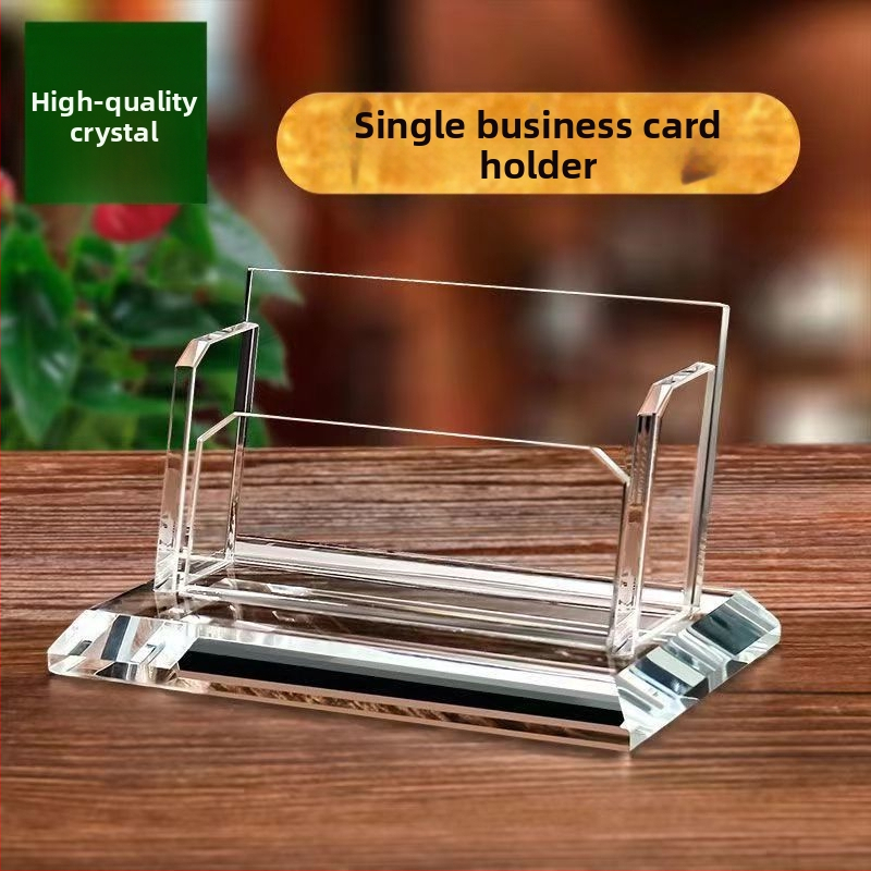 Box na vizitky pre recepciu s nakláňacím viečkom a držiakom na pero – štýlová stolová ozdoba hotela