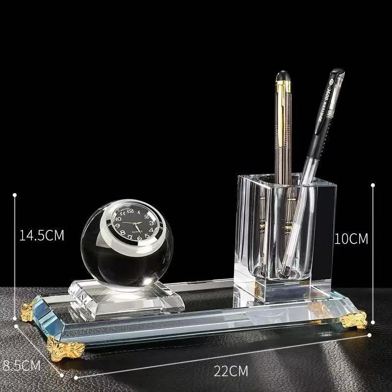 Cutie pentru carduri de la recepție, cu capac înclinat și suport pentru pix – decor de birou pentru hotel