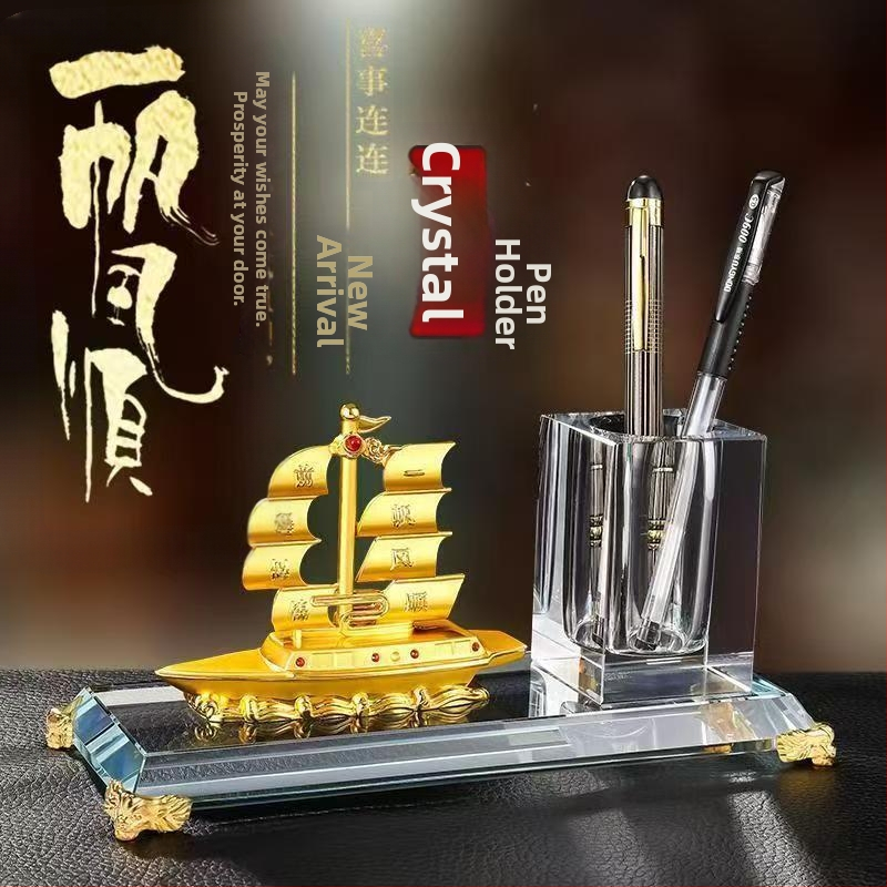 Box na vizitky pre recepciu s nakláňacím viečkom a držiakom na pero – štýlová stolová ozdoba hotela