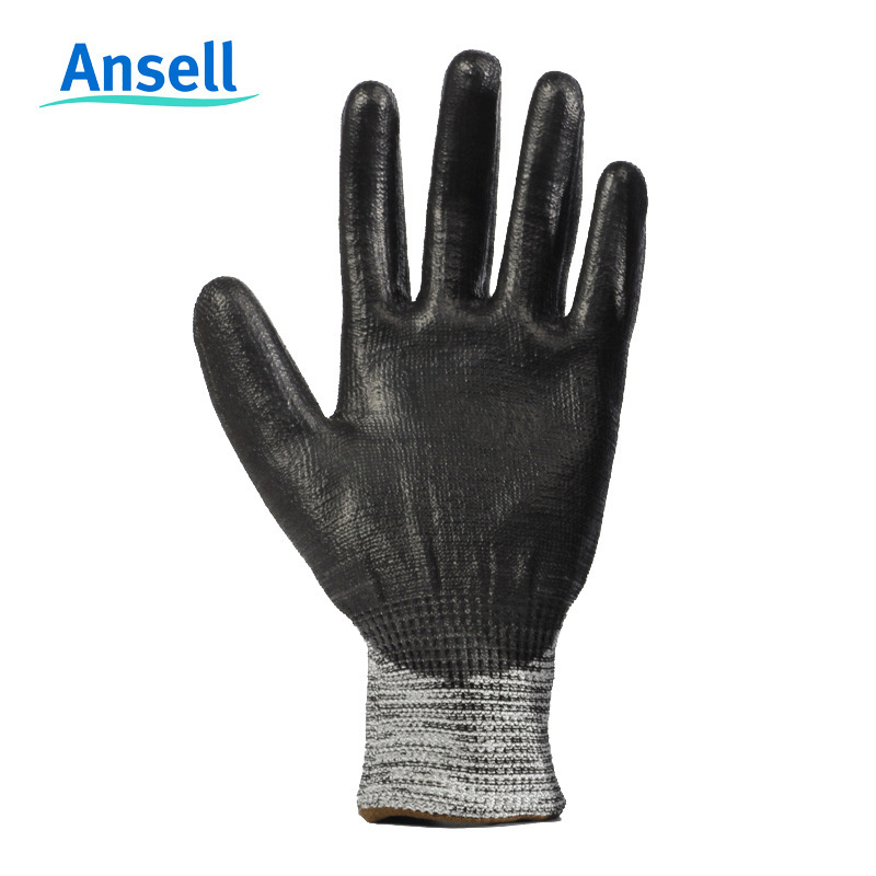 ANSELL rukavice za rezanje s PU premazom na dlanu, pet razina, industrijske namjene, materijal od kemijskih vlakana