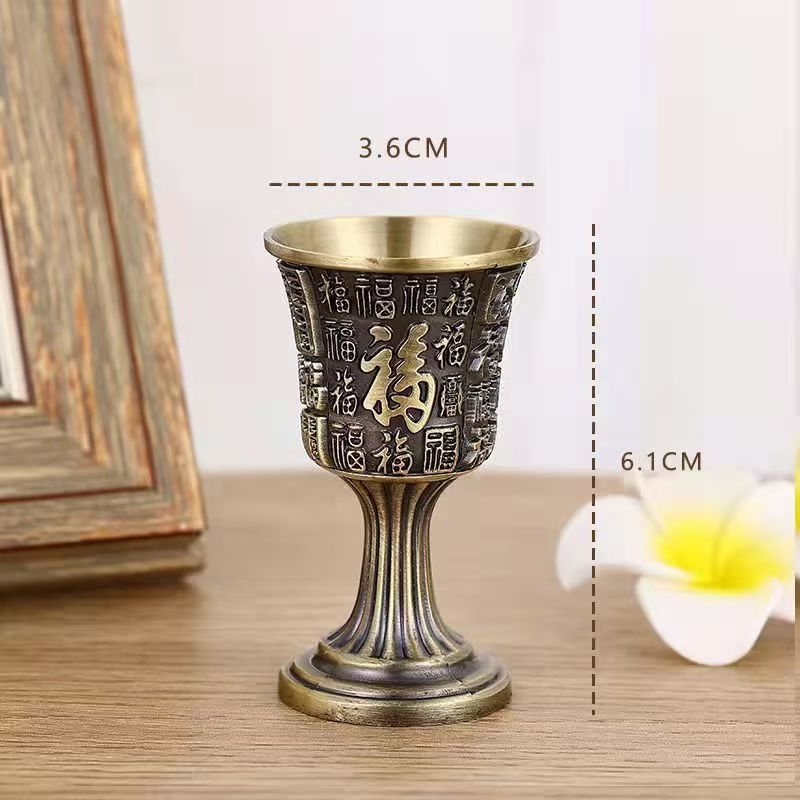 Set za piće Zmaj i Feniks s metalnim pladnjem, 1 karafa za vino i 4 čaše, moderni minimalistički stil