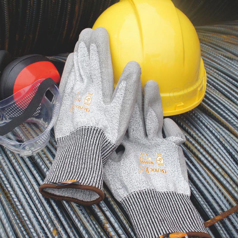 Γάντια αντικοπ με HPPE για επεξεργασία μετάλλων και γυαλιού (Sieve)