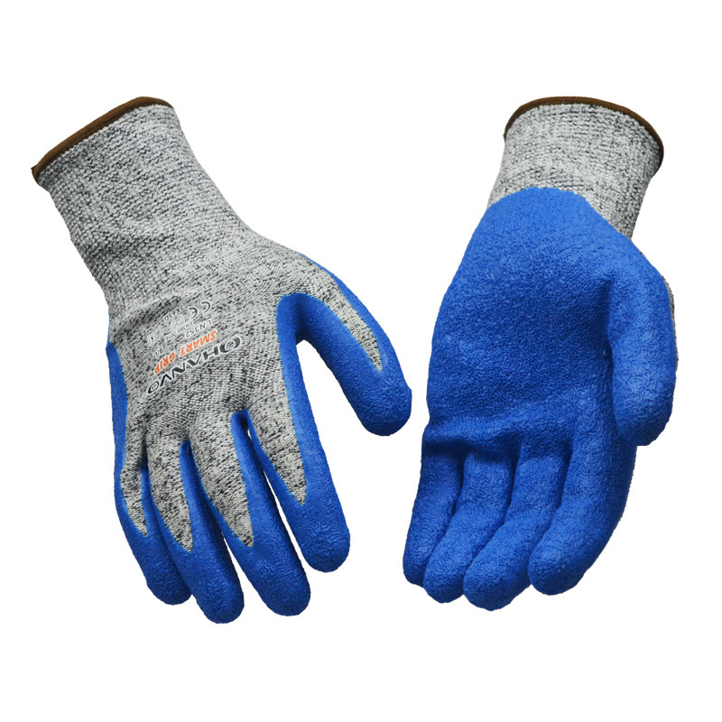 Vágásálló kesztyű HPPE magas szilárdságú polietilénből, 5-ös fokozatú vágásvédelmi szint, üvegfeldolgozásra, vékony és rugalmas, csúszásmentes