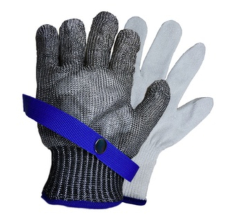 SF7040 SAFEMAN Junyu – vágásbiztos kesztyű acélszálból és nagy erősségű polietilén rostból, húsfeldolgozáshoz, belső acélszál réteggel