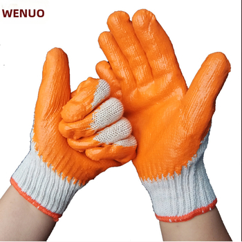 Overlord rukavice z latexu a vlákien s pletenou podšívkou, protiprestrihnutiu, protišmykové a odolné voči opotrebeniu, určené na stavby, dielne, poľnohospodárstvo a domáce práce
