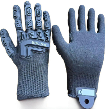 HPPE anyagú taktikai vágásvédő kesztyűk, érintőképernyő-kompatibilis, teljes ujjak, csúszásmentes