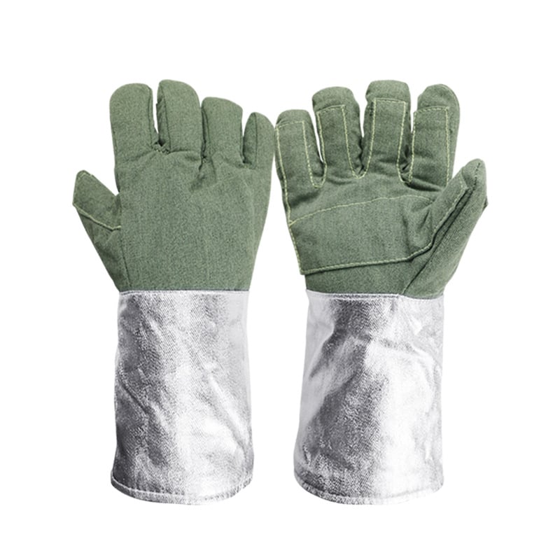 Ambery ABL-S515 Hőálló kesztyűk – 1000°C hőszigetelés, alumínium fólia, vágásálló, lángálló, aramid- és szénszál-keverék