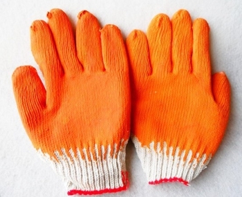 Ragasztó bevonatú kesztyű, kopásálló pamutszál-bélés, vágásálló, hossz 200 mm, súly 0,38