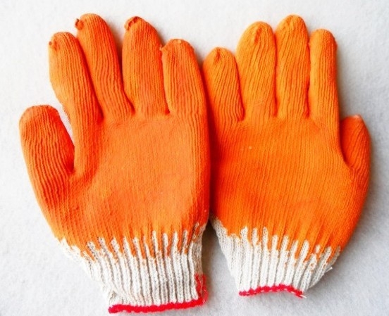 Ragasztó bevonatú kesztyű, kopásálló pamutszál-bélés, vágásálló, hossz 200 mm, súly 0,38