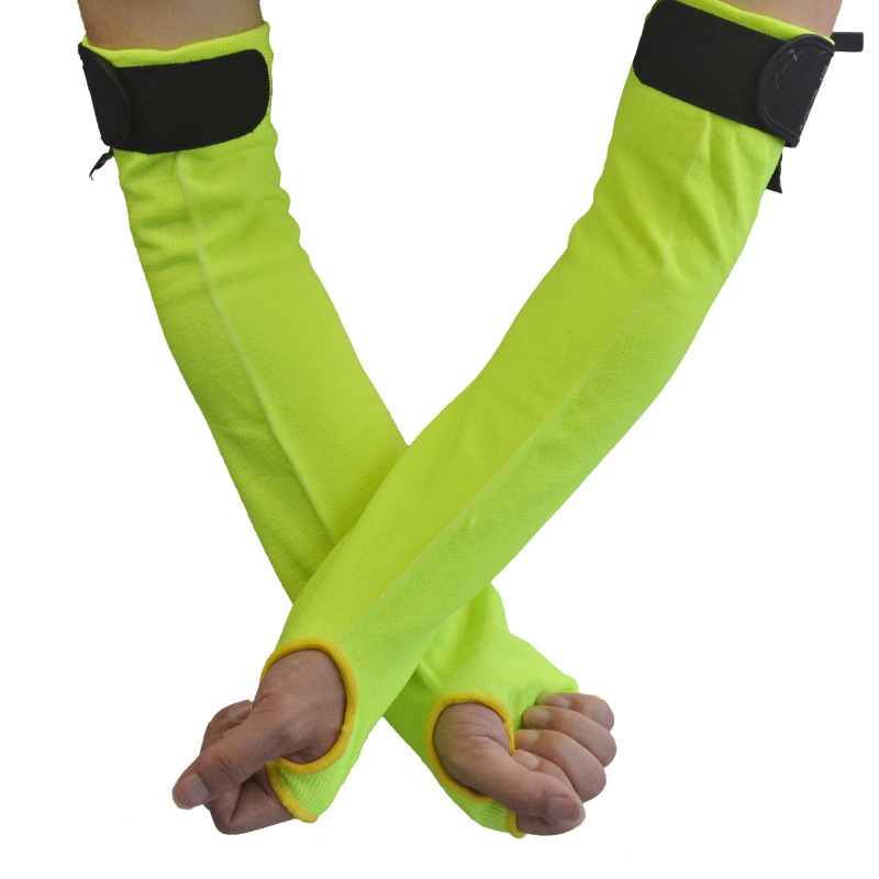 Vágásbiztos karvédők, szint 5, karcolás- és kopásálló, hosszított és légáteresztő, üveggyártáshoz