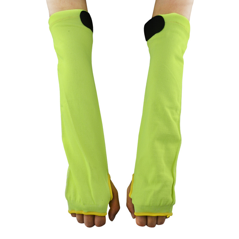 Vágásbiztos karvédők, szint 5, karcolás- és kopásálló, hosszított és légáteresztő, üveggyártáshoz