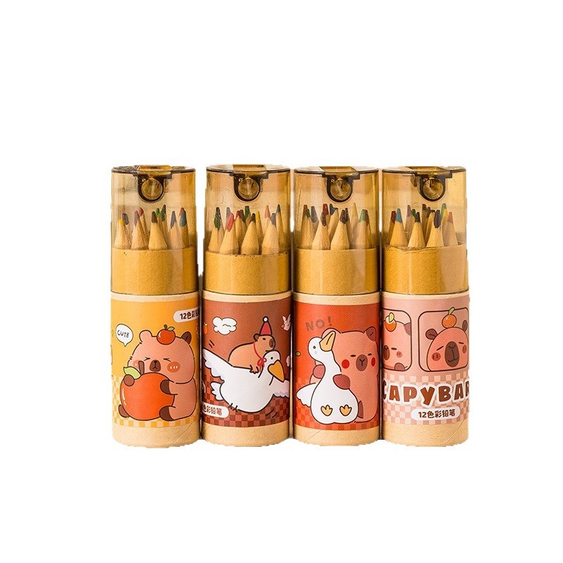 Fából készült ceruzák írásra és színezésre, dobozos csomagolásban, modell A765, HB grafit, GB nemzeti szabvány