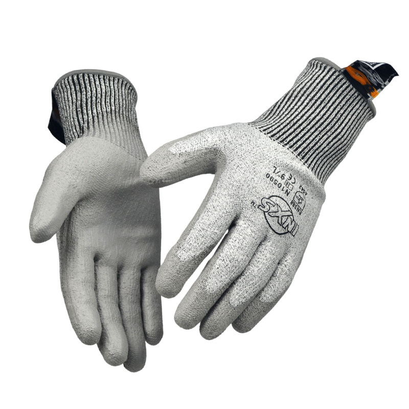 Rukavice otporne na rezanje s PU premazom, EN 388 razina 5, za obradu stakla