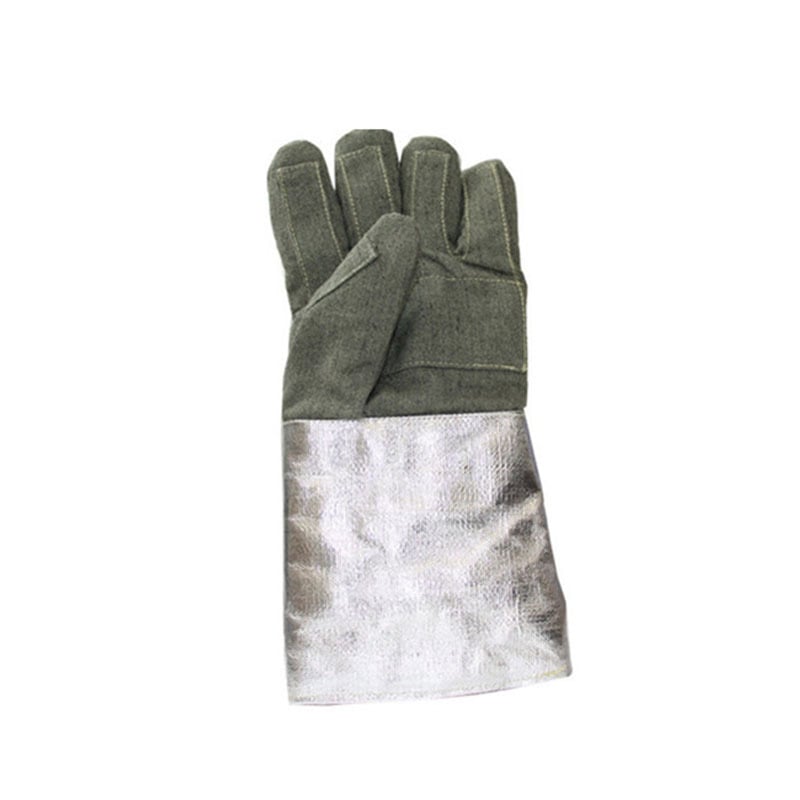 Ambury ABL-S515 Alumíniumfóliás hőszigetelő kesztyűk, 1000°C, kovácsoláshoz/öntéshez, lángálló és vágásálló