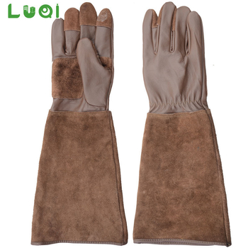 Hosszú kerti kesztyű érintőképernyővel – vágásvédett, kopásálló, metszeni és munkavédelemhez