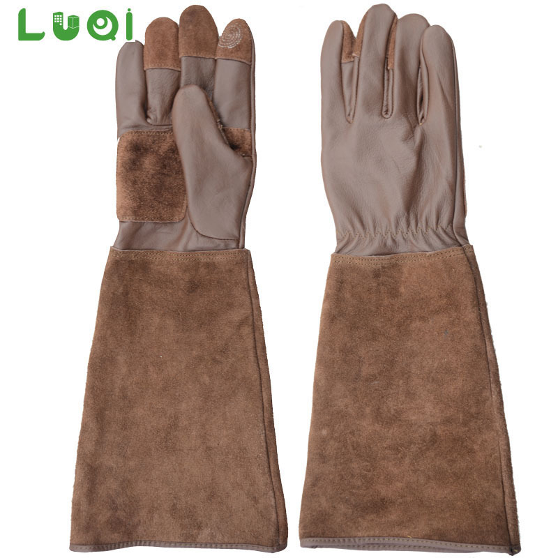 Hosszú kerti kesztyű érintőképernyővel – vágásvédett, kopásálló, metszeni és munkavédelemhez