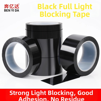 Polyesterová EMI ochranná páska, vysoká priľnavosť, nepriehľadná, vodotesná a teplotne odolná, jednostranná lepivá páska, pre blokovanie svetla indikátora smerovača