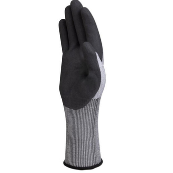 Deltaplus C-kosztályú anti-cut kesztyű nitril hab bevonattal, meghosszabbított csuklórész VENICUTC01