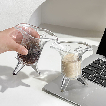 Üvegpohár borhoz, könnyű luxus retro stílus, otthoni készlet, logónyomás elérhető, prémium minőség