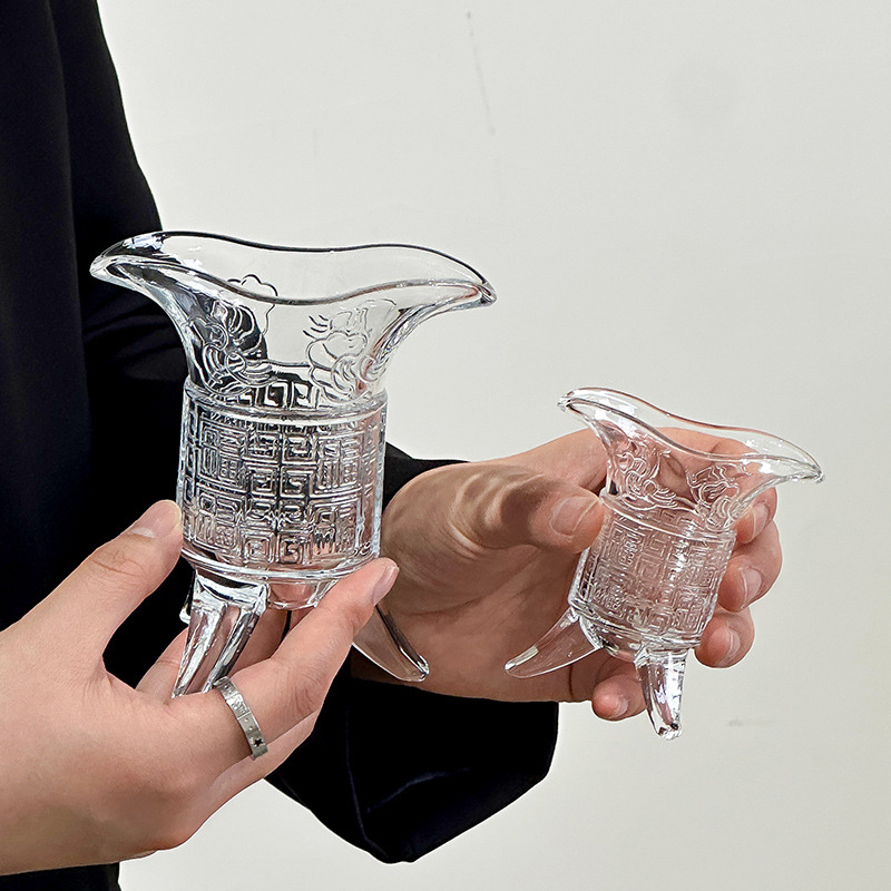 Üvegpohár borhoz, könnyű luxus retro stílus, otthoni készlet, logónyomás elérhető, prémium minőség