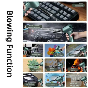 Ručni bežični usisavač za dom i auto – motor bez četkica, 7.4V, 75W, 11000 Pa, 3-u-1, sterilizacija, rasvjeta