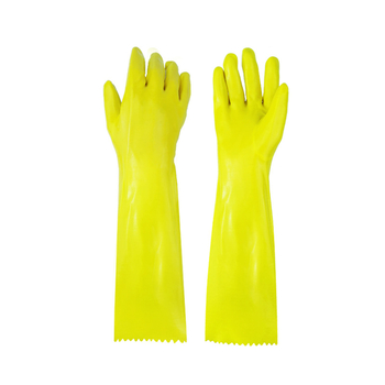 Chunlei 045 Industrijske gumene rukavice otporne na ulje, kiseline i baze, prekrivene latex-PVC premazom, antikorozivne