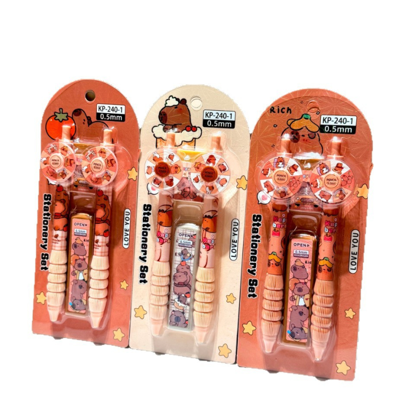 Mehanički set olovke 240-1 capi; plastično kućište; bez potrebe za oštrenjem; pakiranje: kartica + kutija