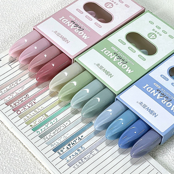 Dvostranični gradientni marker za označavanje - Trobojni marker u japanskom stilu, Model 816, Plastično kućište, 4 komada u kutiji