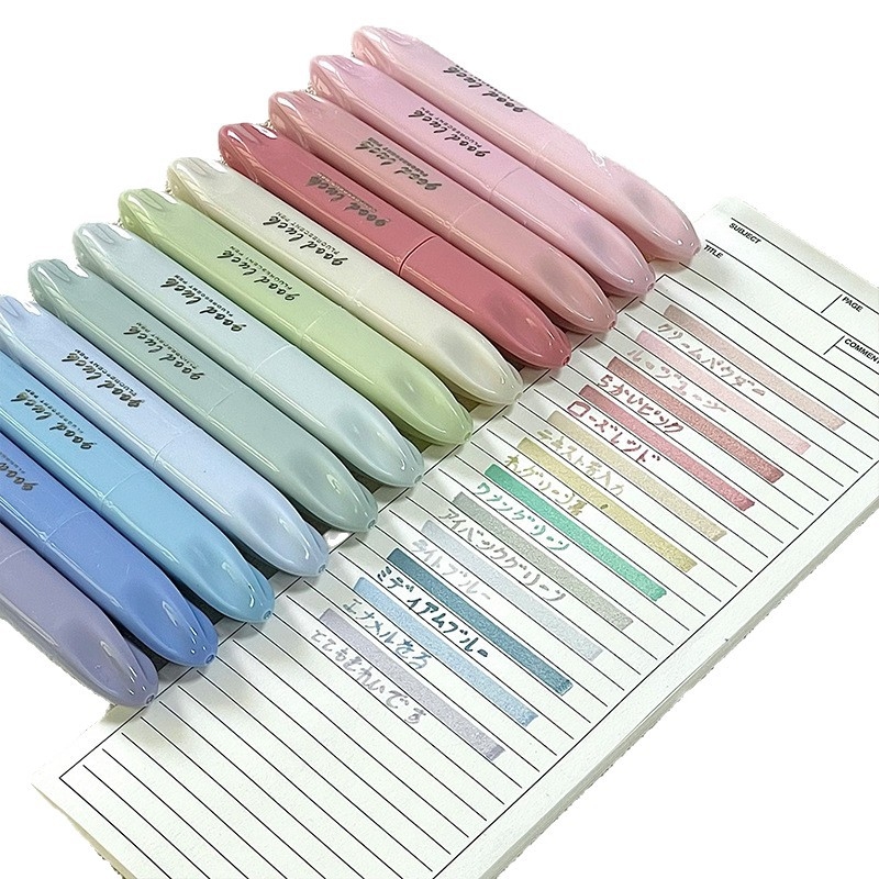 Dvostranični gradientni marker za označavanje - Trobojni marker u japanskom stilu, Model 816, Plastično kućište, 4 komada u kutiji