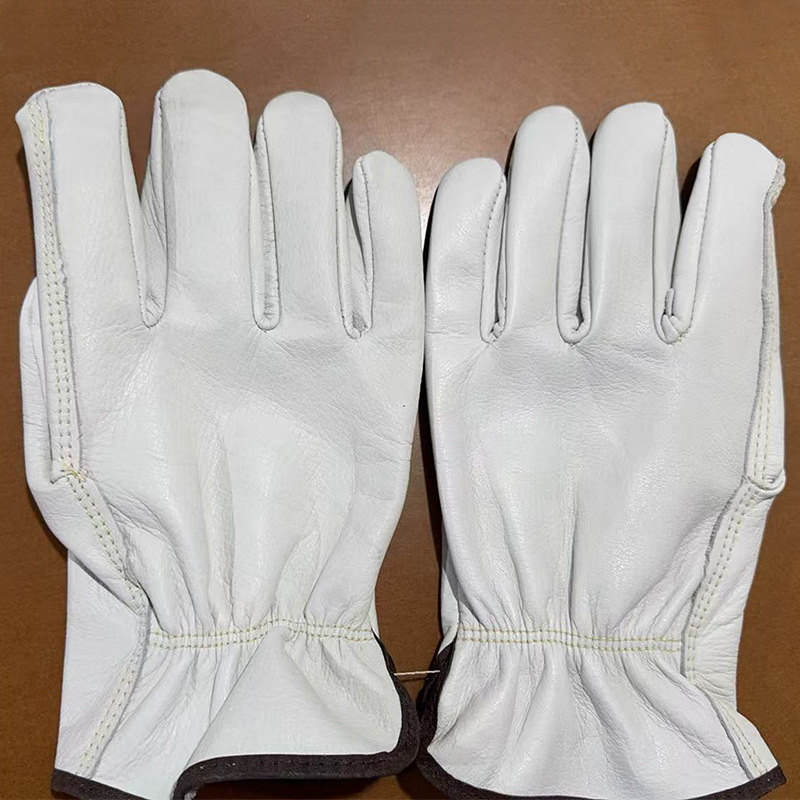 Kožne rukavice za posao od teleće kože za zavarivanje i vožnju na otvorenom, otporne na toplinu, otporne na rezanje, otporne na habanje, za zavarivanje