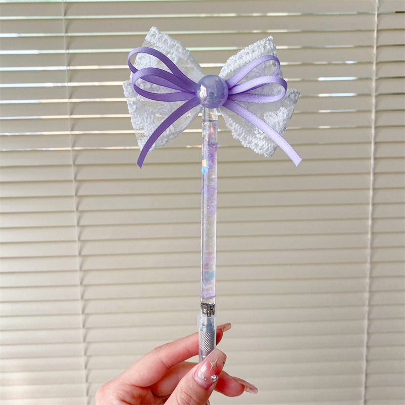 Nož za ručne radove sa zamjenjivim oštricama, dekorativna mašna od vrpice i čipke s kristalima, model k23012