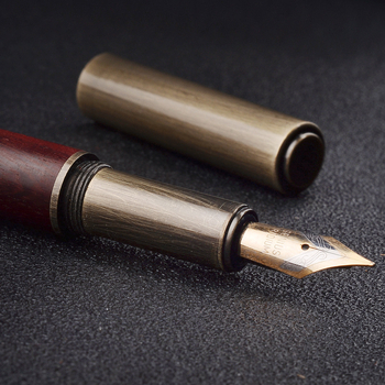 MG-1002 drveno-metalo kaligrafsko pero s iridijevim vrhom, sustav upijanja tinte, Jingjia