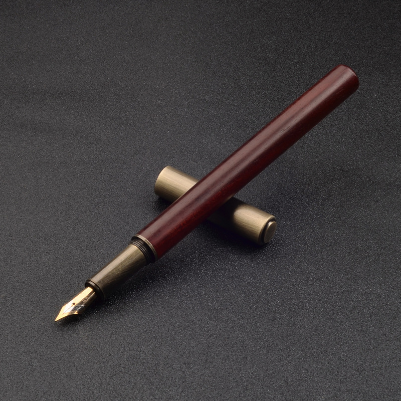 MG-1002 drveno-metalo kaligrafsko pero s iridijevim vrhom, sustav upijanja tinte, Jingjia