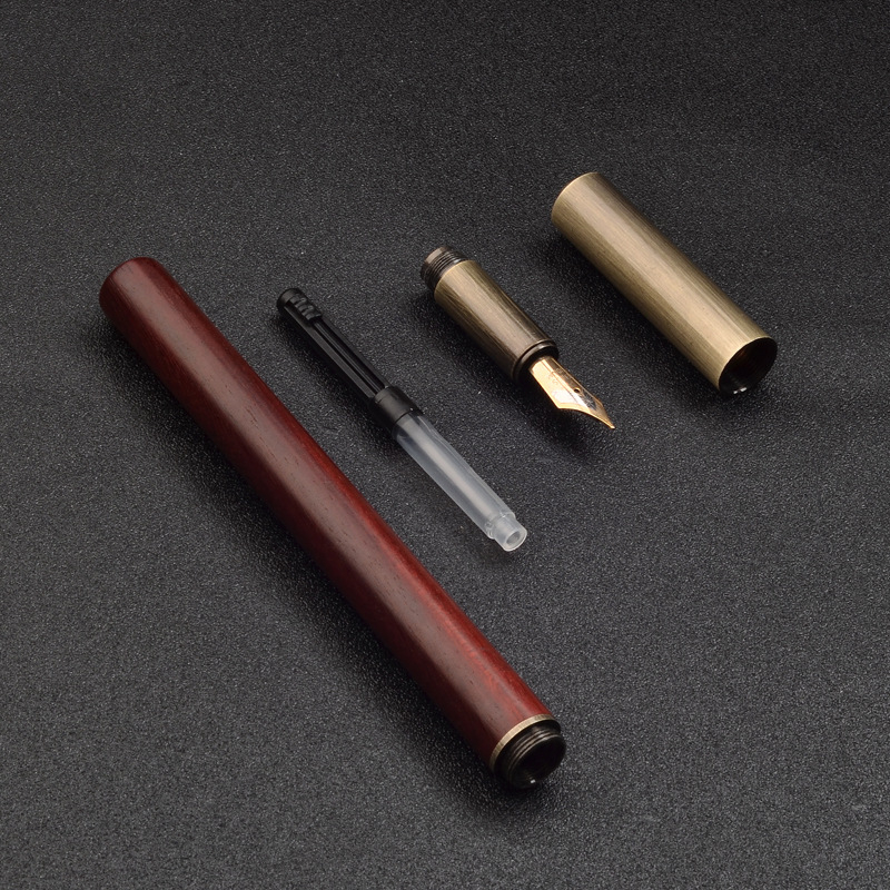 MG-1002 drveno-metalo kaligrafsko pero s iridijevim vrhom, sustav upijanja tinte, Jingjia
