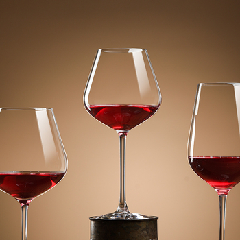 Set čaša za vino od kristalnog stakla, moderni minimalistički stil, 6–10 komada, mogućnost tiskanja logotipa