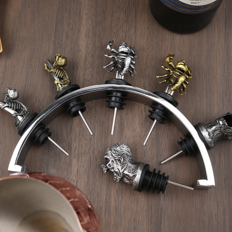 Dozator za vino – Halloween pauk zombija lubanja, cinkova legura, jesen 2020, XS011