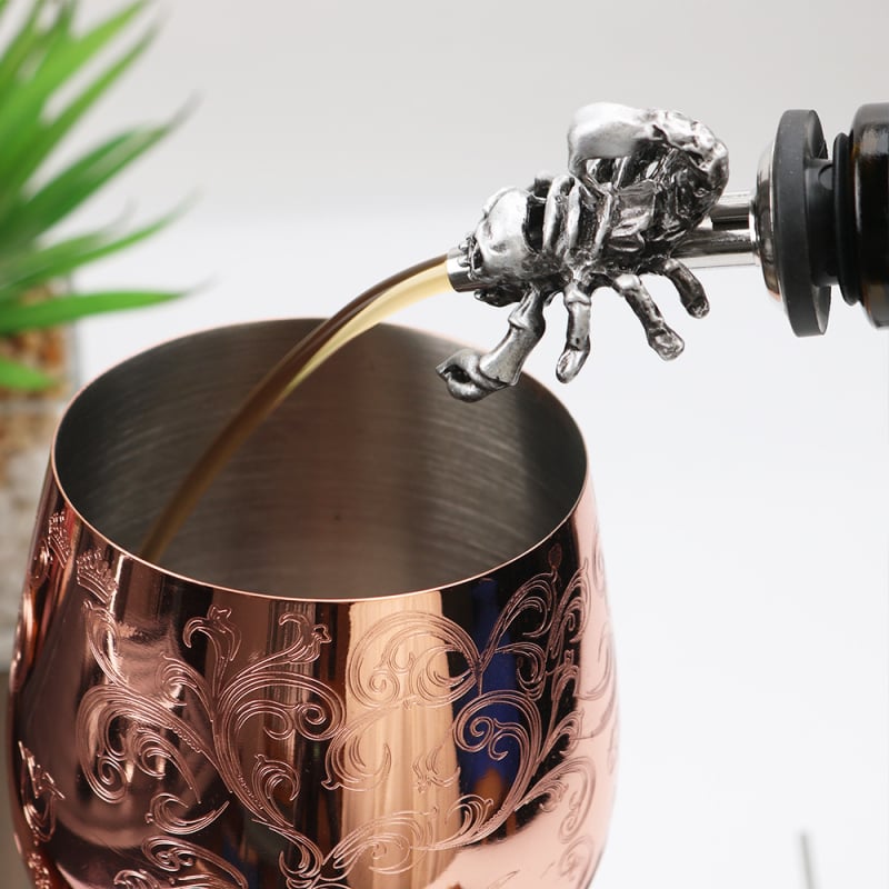 Dozator za vino – Halloween pauk zombija lubanja, cinkova legura, jesen 2020, XS011