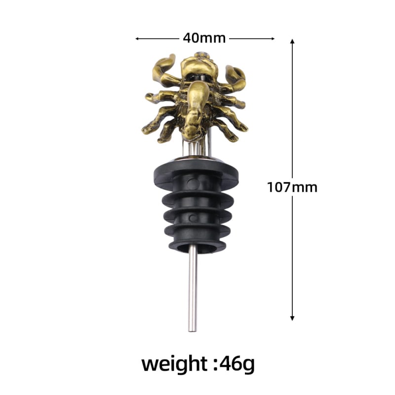 Dozator za vino – Halloween pauk zombija lubanja, cinkova legura, jesen 2020, XS011