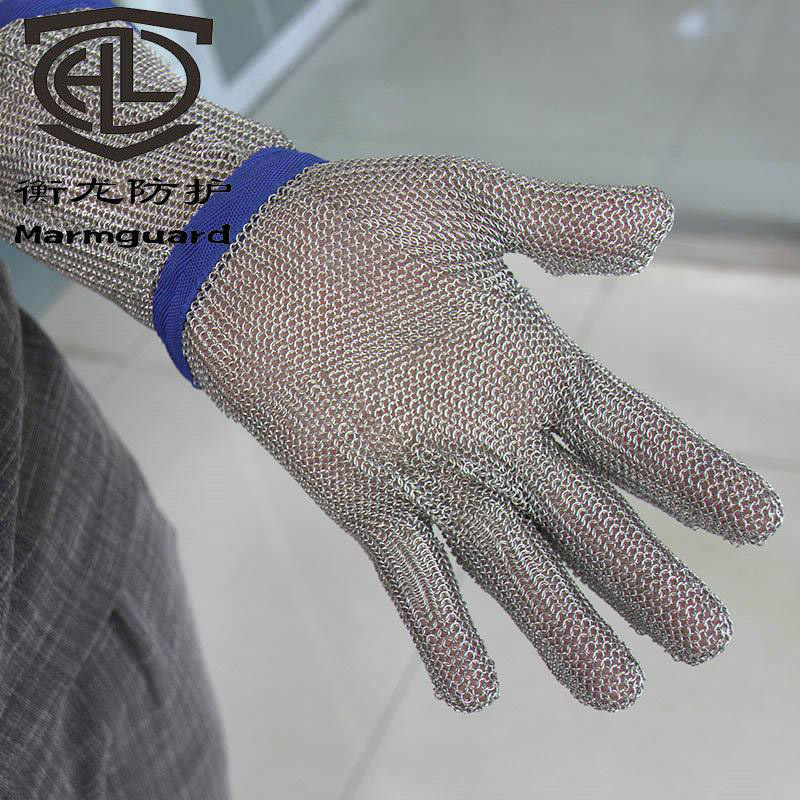 Rukavice otporne na rezanje razina 5, mreža od metalne žice, 304 nehrđajući čelik, otporne na toplinu i vatrootporne