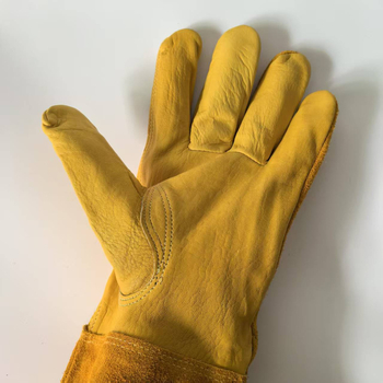 Kožne rukavice za vrt od kravlje kože – otporne na ubod, otporne na posjekotine, otporne na habanje i prozračne za vrtlarenje