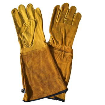 Kožne rukavice za vrt od kravlje kože – otporne na ubod, otporne na posjekotine, otporne na habanje i prozračne za vrtlarenje