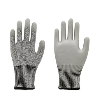 Rukavice otporne na rez EN388 CE certificirane, razina A5 i zaštita D, HPPE stakloplast s PU premazom