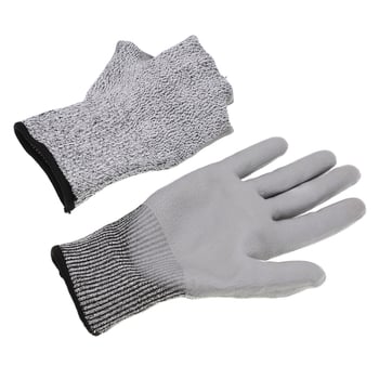 Rukavice otporne na rez EN388 CE certificirane, razina A5 i zaštita D, HPPE stakloplast s PU premazom