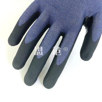 Rukavice protiv rezanja, pletivo s uzorkom pčelinje sa 21 iglom, HPPE+nitrilni premaz, prozračne, udoban dodir