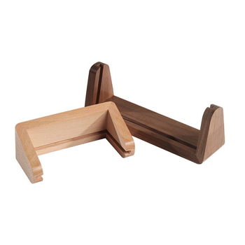 Suport de afișaj în formă de U din lemn pentru calendar și ramă foto – lemn de nuc și fag, stil minimalist