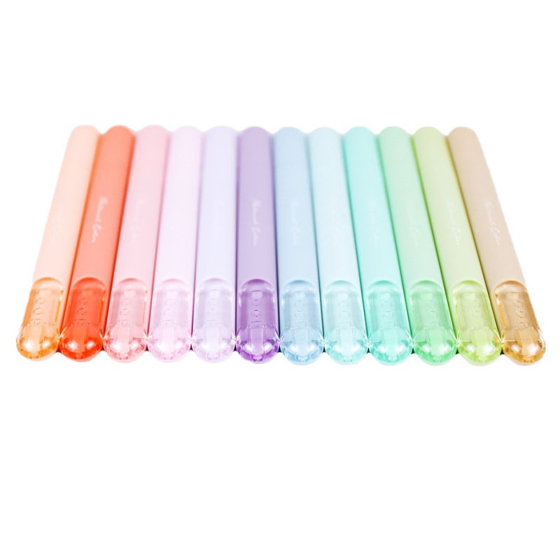 7390 set kemijskih pisalj s nagibnim vrhom, plastično kućište, pakiranje u setu, nema dvostruke završetke