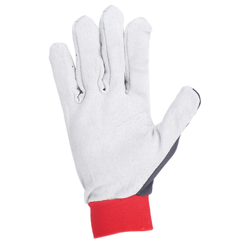 Vrtne rukavice s dvostrukom dlanom od svinjske kože i elastičnim stražnjim dijelom – otporne na rezanje, višekratna uporaba