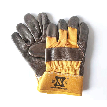 Γάντια συγκόλλησης Haosheng – Δέρμα βοοειδών, Προστασία συγκόλλησης, Λειτουργία: Γάντια συγκόλλησης