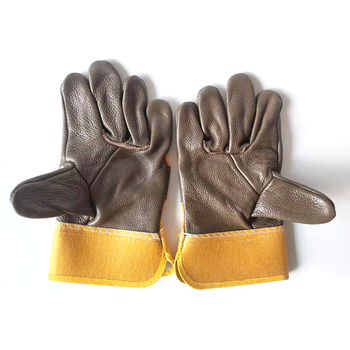 Γάντια συγκόλλησης Haosheng – Δέρμα βοοειδών, Προστασία συγκόλλησης, Λειτουργία: Γάντια συγκόλλησης