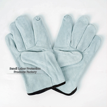 Zváracie rukavice z celokože, dvojvrstvový semiš, dĺžka 25,5 cm, určené na zváranie a manipuláciu, Sundy